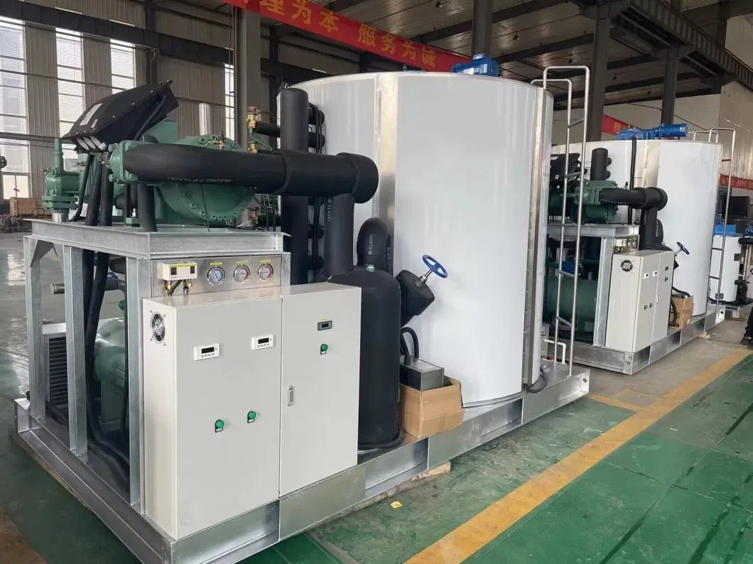 1ton 3ton 5ton Seawater Flake Ice Maker Making Machine for Seafood