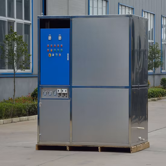 Macchina per blocchi di ghiaccio per la produzione di ghiaccio a blocchi di cubetti di piastre a scaglie industriali commerciali di grande capacità in Cina di qualità